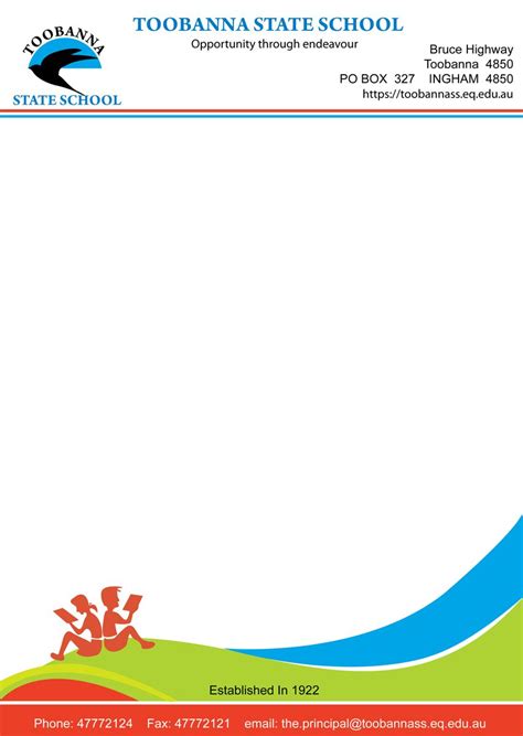 official use of school letter head and logos.